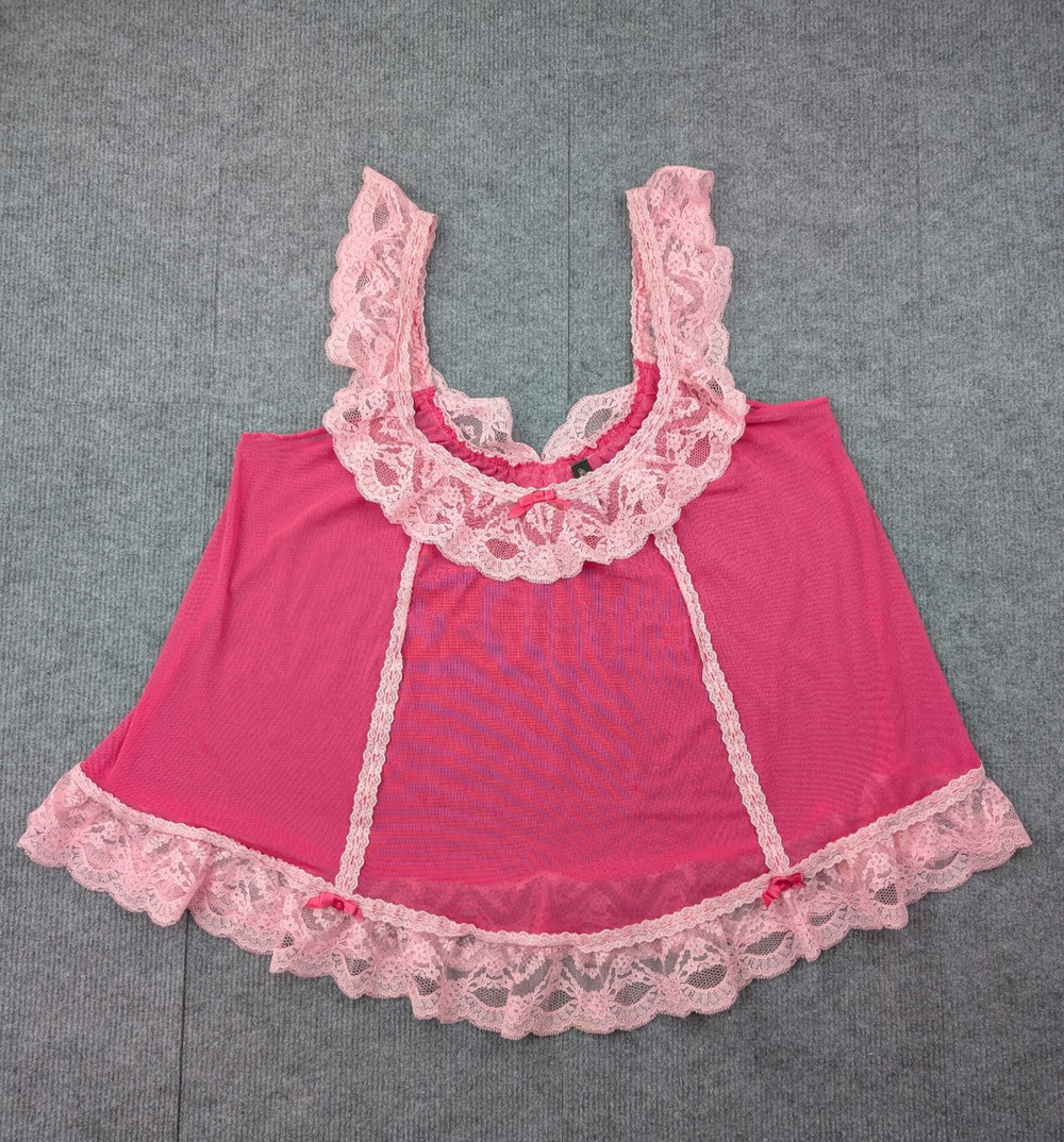 Victorias Secret Sheer Chemise Womens Large Sexy Little Thing Coquette Vintage